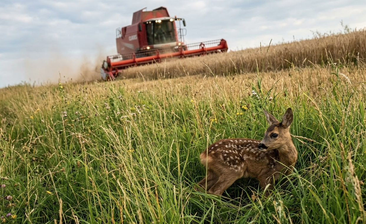 Rehkitz im Gras – versteckt und gefährdet